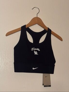 Nike Black Sports Bra with White Logo
